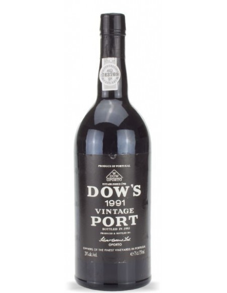 Dow's Vintage 1991 engarrafado em 1993  - Vinho do Porto