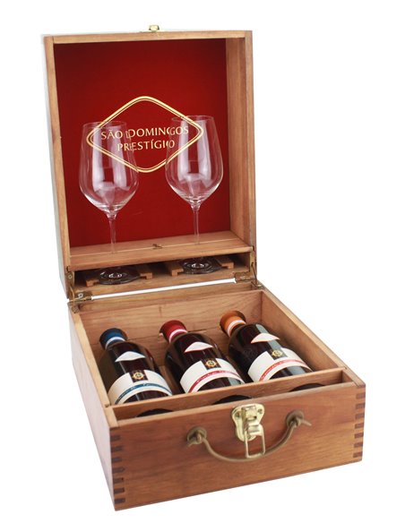 Conjunto de 3 vinhos São Domingos Prestígio 2000 - Vino Tinto