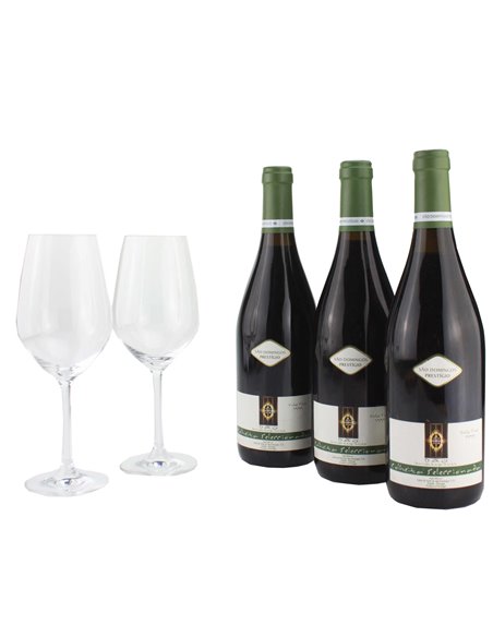 Conjunto de 3 vinhos São Domingos Prestígio 1999 Colheita Selecionada - Vin Rouge